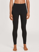 Women model is wearing Leggings made of Modal in Black, Unicoloured from the Lounge & Relax series by CALIDA, Front view