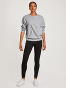 Women model is wearing Leggings made of Modal in Black, Unicoloured from the Lounge & Relax series by CALIDA, Front view, Outfit