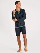 Men model is wearing Shorts made of Modal in Blue, Unicoloured from the DSW Balancing series by CALIDA, Outfit