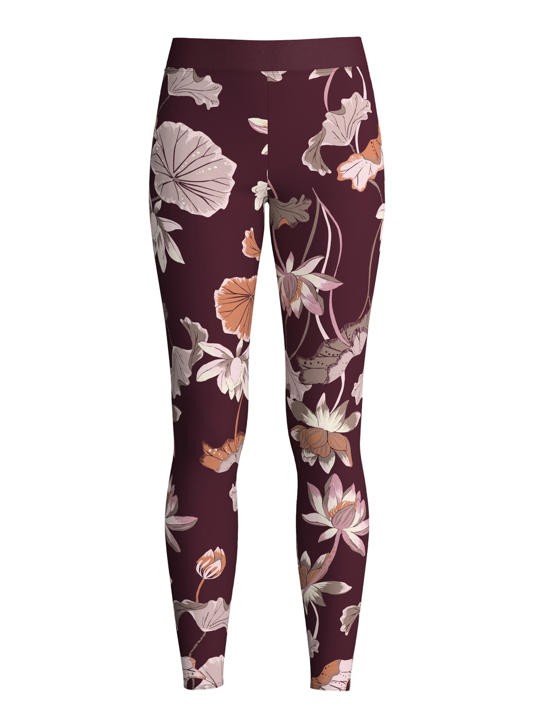Women - Leggings made of Cotton in Red, Floral, from the Elastic Trend Spec. series by CALIDA