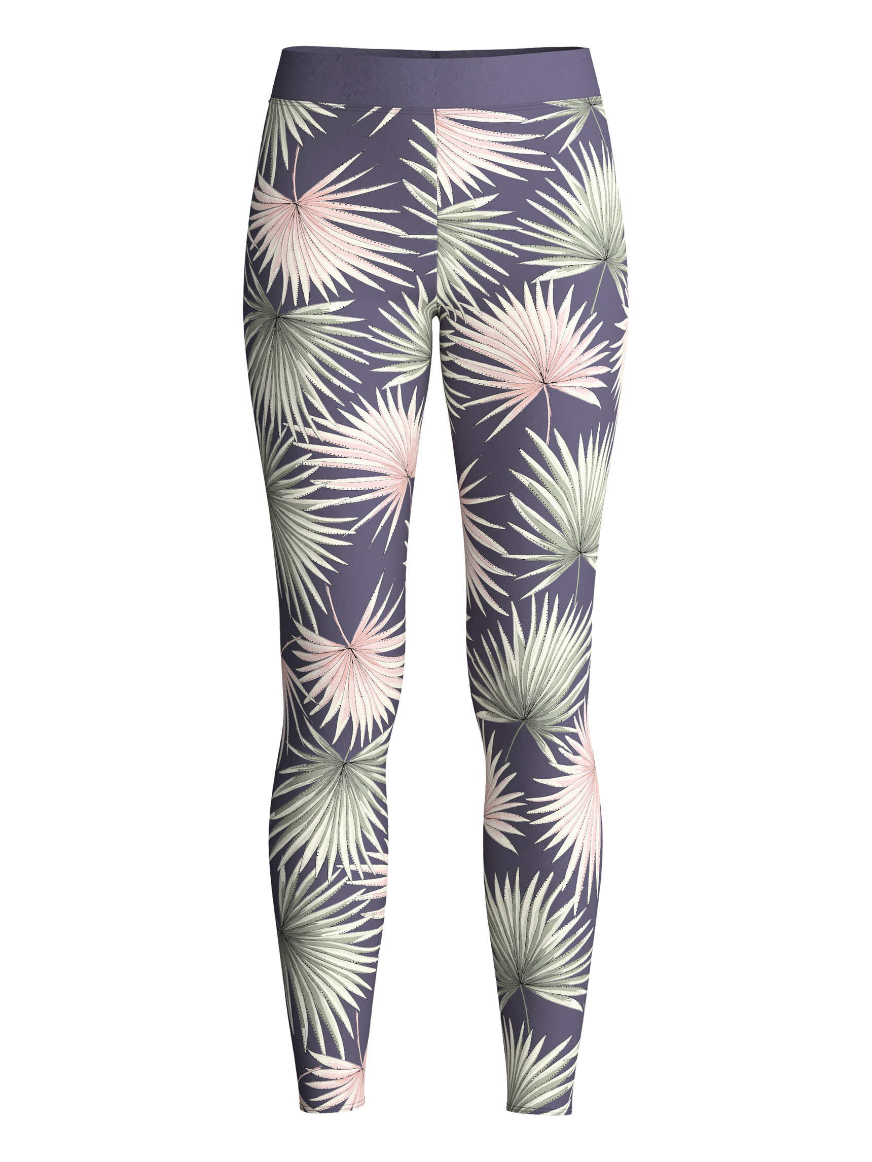 Damen - Leggings mit Softbund aus Baumwolle in Grau, Floral aus Serie Elastic Trend von CALIDA