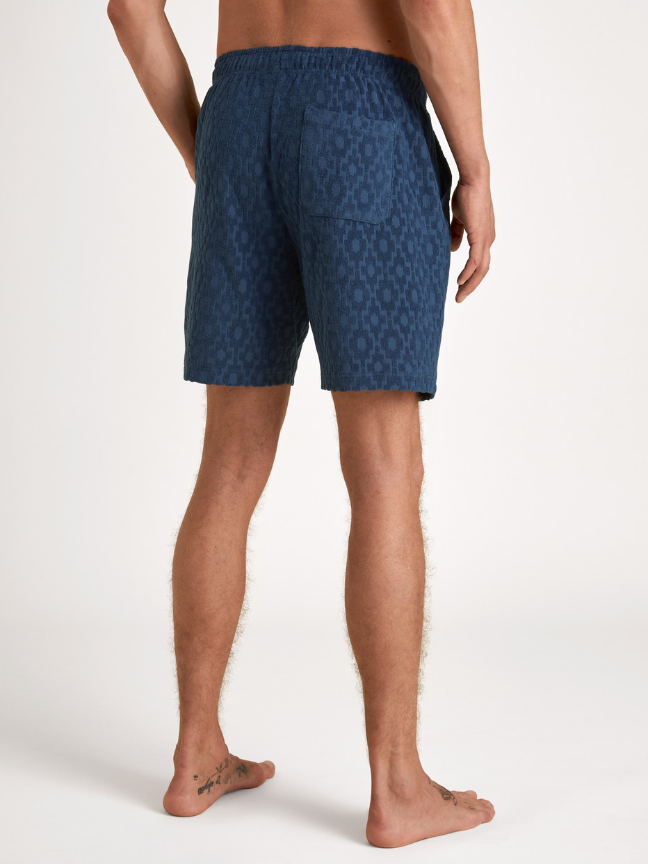 Men - Bermudas made of Cotton in Blue, Unicoloured, from the RMX Lounge Holiday series by CALIDA