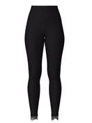 Damen - Leggings aus Wolle in Schwarz, Spitze aus Serie Richesse Lace von CALIDA