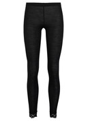 Femme - Leggings en Laine de couleur Noir, Dentelle, de la série Silky Wool Joy de CALIDA