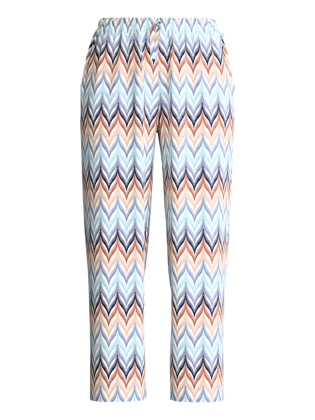 Women - 7/8 pyjama trousers made of 100% Cotton in Blue, Patterned, from the Favourites Tiles series by CALIDA
