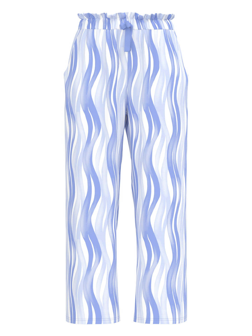 Femme - Pantalon de pyjama 7/8 en Coton de couleur Bleu, À motifs, de la série Favourites Ocean de CALIDA