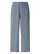 Damen - 7/8-Pyjamahose aus 100% Baumwolle in Blau, Floral aus Serie Favourites Sleep von CALIDA