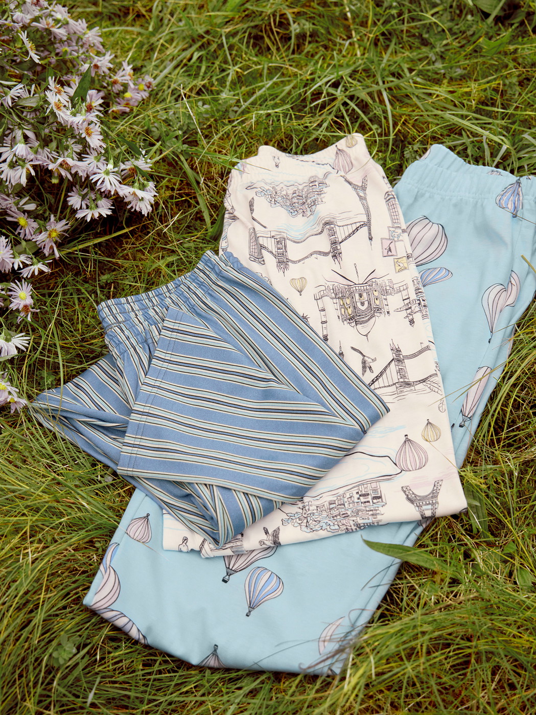 Donna - 7/8 pantaloni da pigiama in 100% cotone di colore Bianco, Modello, della serie Favourites Journey di CALIDA, Dettaglio
