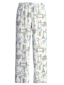 Donna - 7/8 pantaloni da pigiama in 100% cotone di colore Bianco, Modello, della serie Favourites Journey di CALIDA