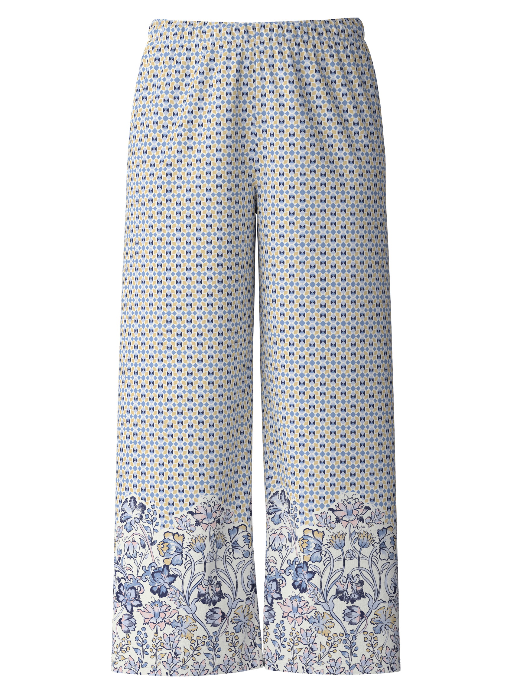 Women - 7/8 pants made of Modal in Blue, Floral, from the Favourites Joy series by CALIDA