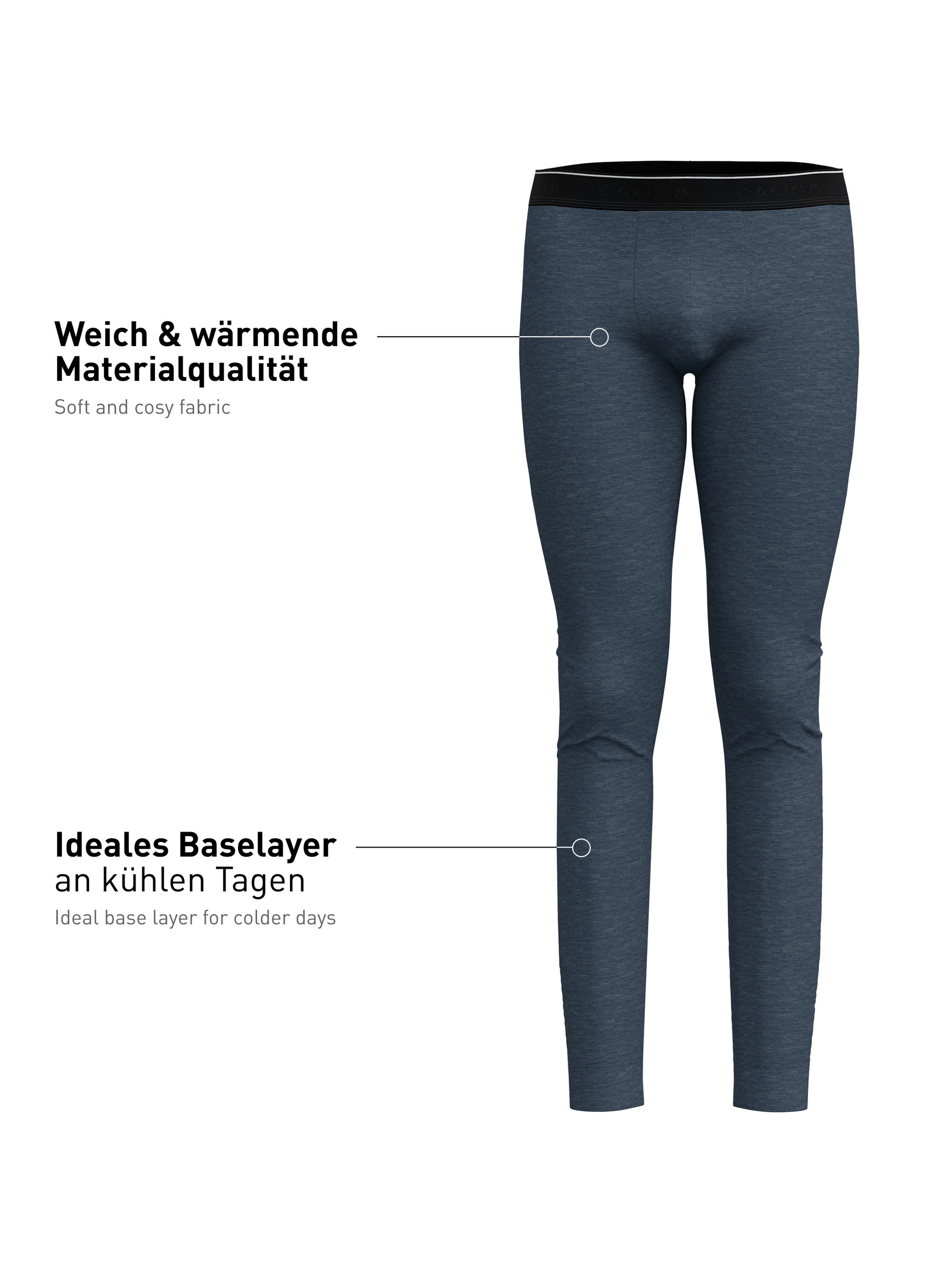 Homme -  en Lyocell de couleur Gris, Unicolore, de la série Sporty Warming de CALIDA