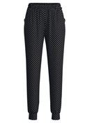 Damen - Pyjamahose mit Bündchen aus Baumwolle in Schwarz, Gemustert aus Serie Favourites Journey von CALIDA