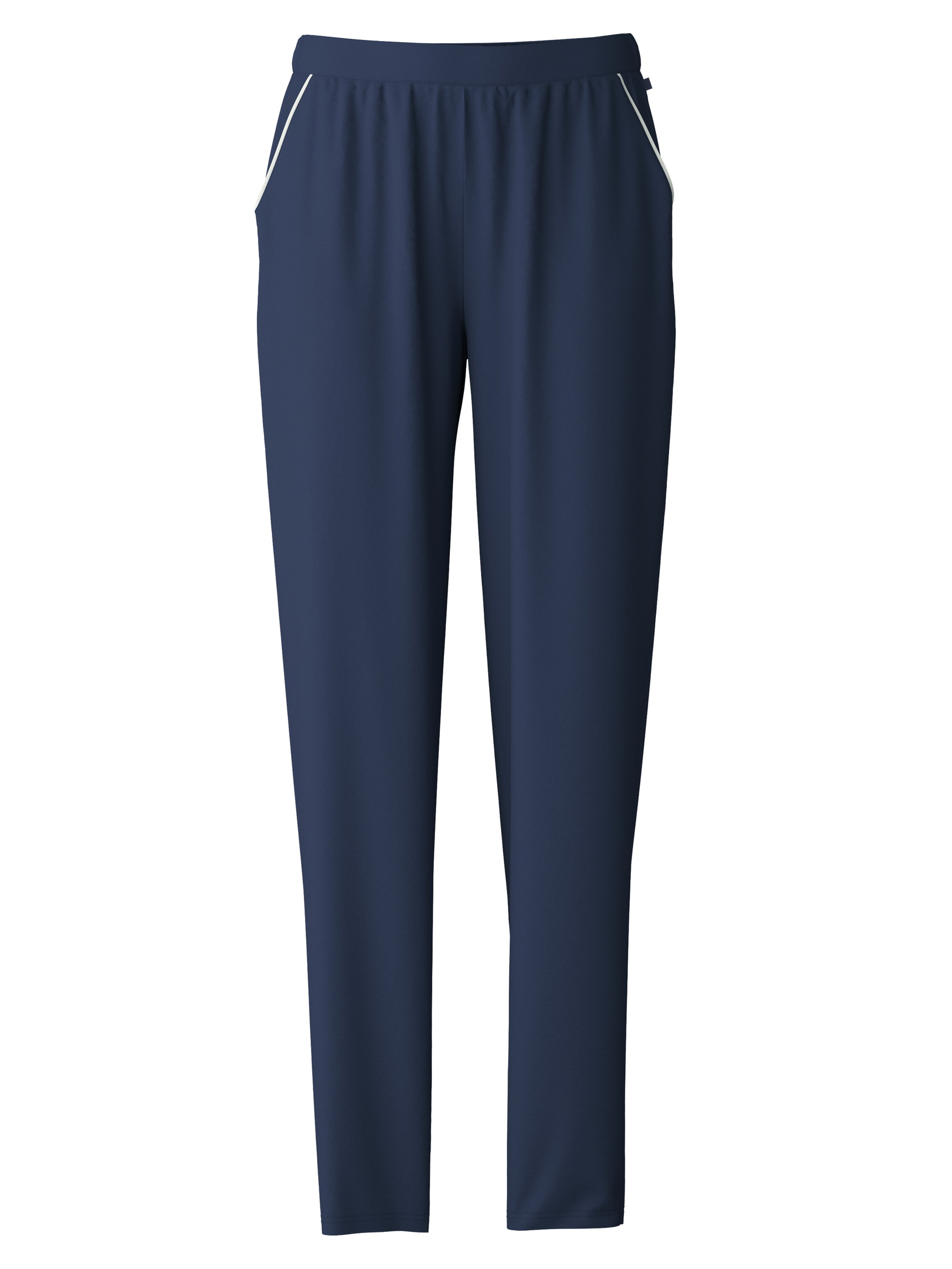 Donna - Pantaloni pigiama in 100% cotone di colore Blu, Tinta unita, della serie Favourites Sleep di CALIDA