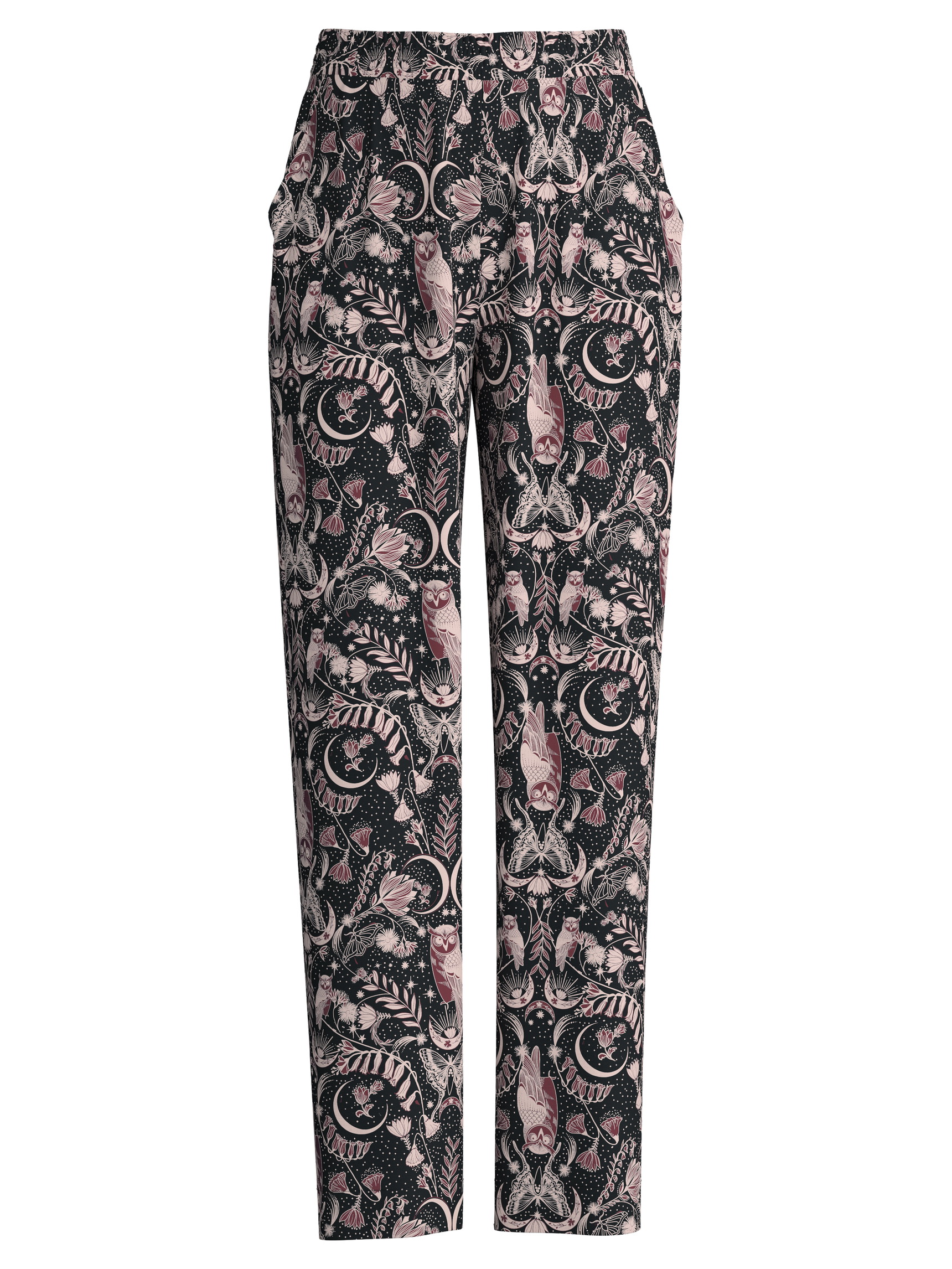 Damen - Loungehose aus TENCEL™ Modal und Seide aus Modal in Schwarz, Gemustert aus Serie Favourites Seduction von CALIDA