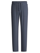 Men - Pyjama Bottoms with Side Pockets made of 100% Cotton in Blue, Checked, from the Remix Basic Sleep series by CALIDA