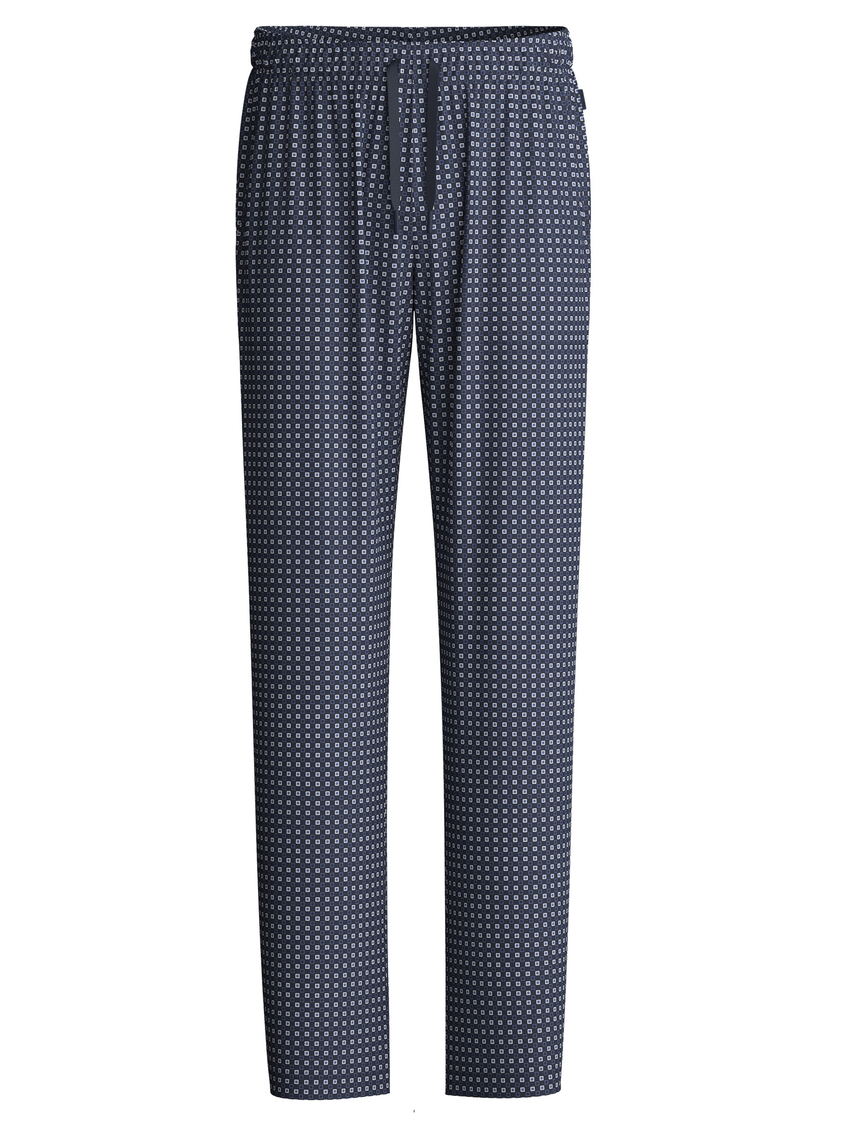 Homme - Bas de pyjama avec poches en 100% coton de couleur Bleu, À carreaux, de la série Remix Basic Sleep de CALIDA