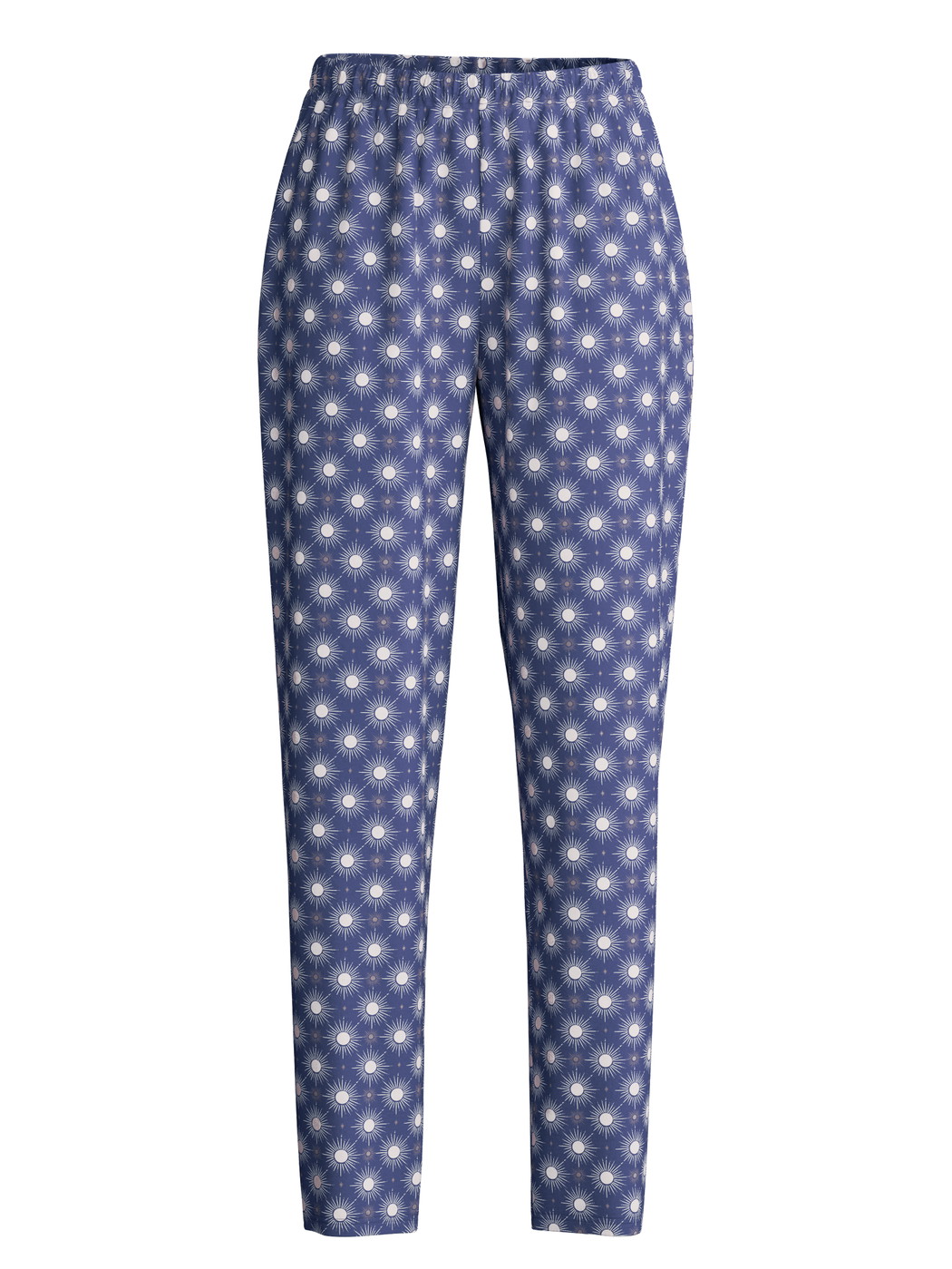 Donna - Pantaloni pigiama in 100% cotone di colore Blu, Modello, della serie Favourites Universe di CALIDA