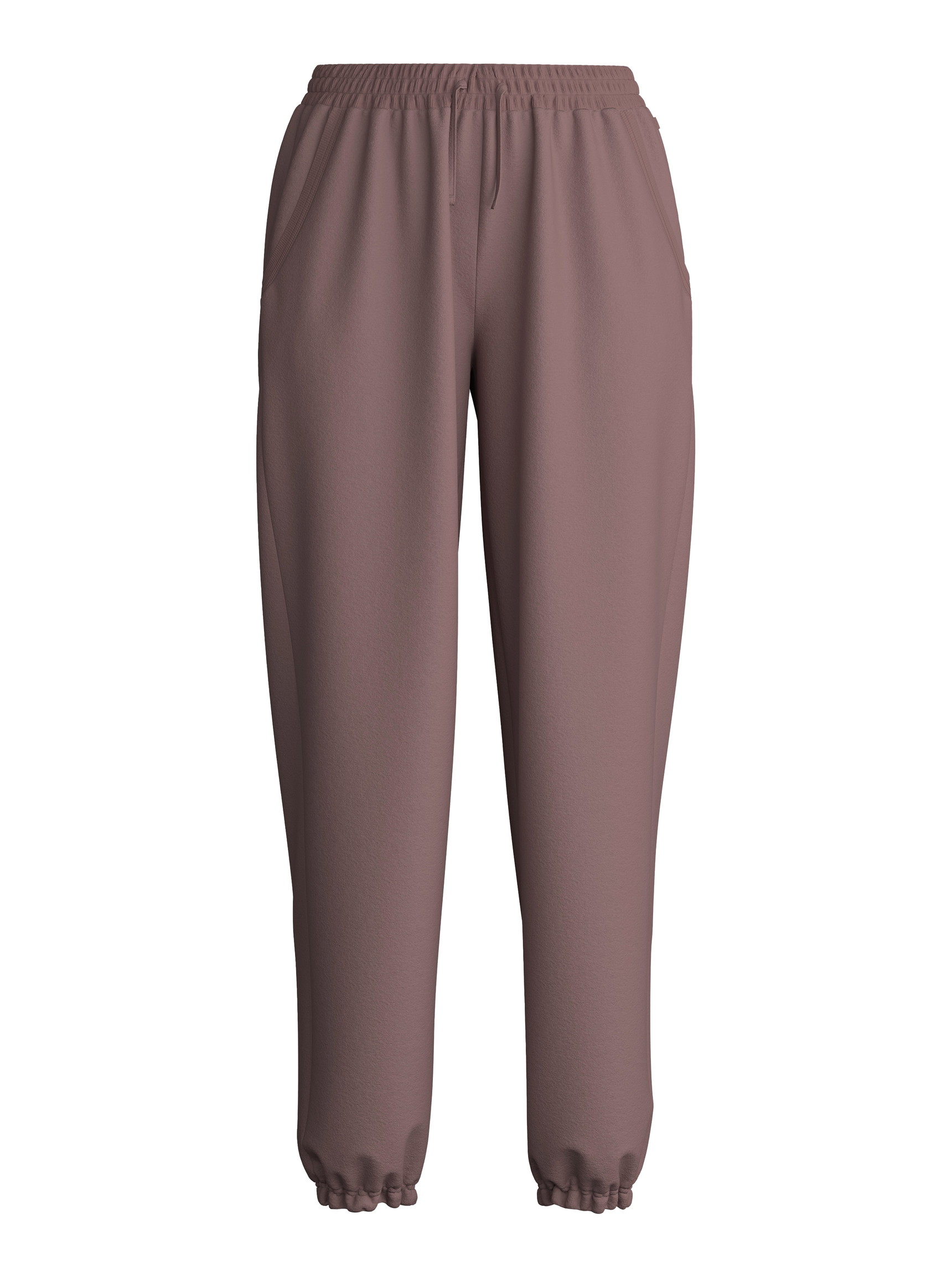 Women - Lounge Pants with Side Pockets made of Cotton in Brown, Unicoloured, from the Lounge Element series by CALIDA