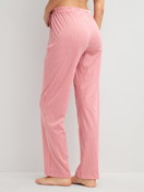 Women model is wearing  made of 100% Cotton in Pink, Striped from the Sleep Over M&M series by CALIDA, Back view