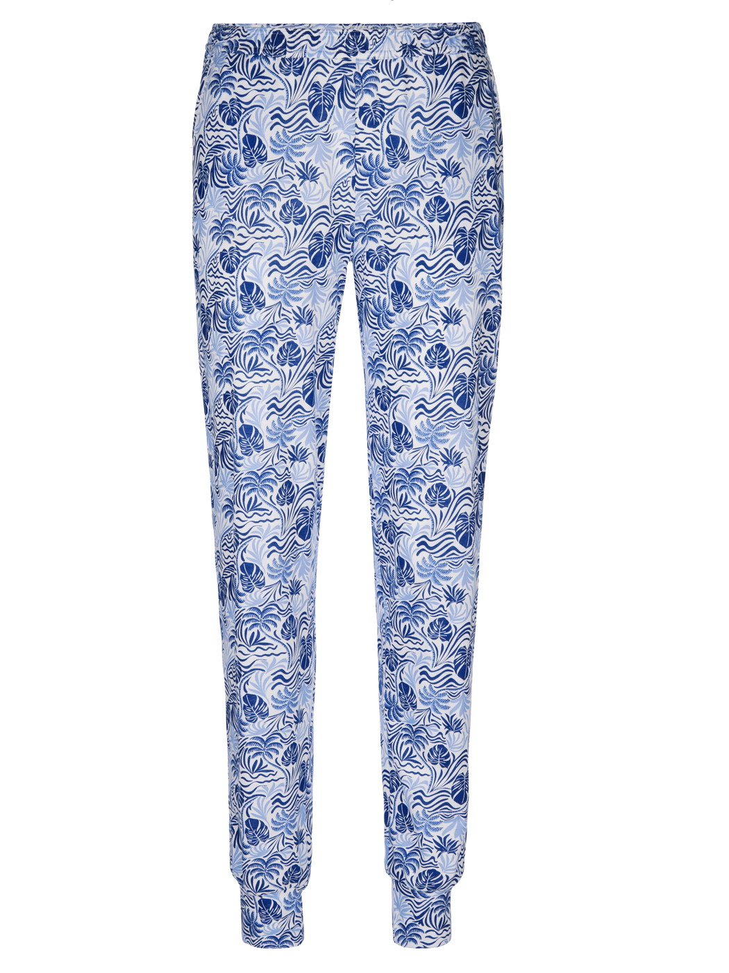 Damen - Pants mit Bündchen aus Modal in Blau, Floral aus Serie Favourites Serenity von CALIDA
