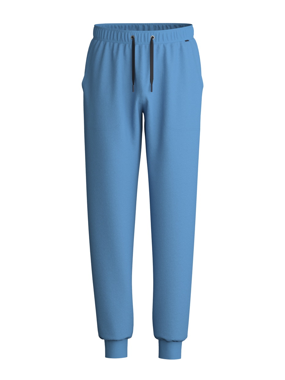 Homme - Pantalon de jogging avec poches latérales en Coton de couleur Bleu, Unicolore, de la série Remix Xtra de CALIDA