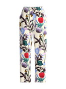 Damen - Pyjamahose aus 100% Baumwolle in Beige, Floral aus Serie Alpine M&M von CALIDA