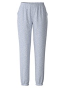 Women - Pyjama bottom with cuffs made of 100% Cotton in Blue, Patterned, from the Favourites Sleep series by CALIDA