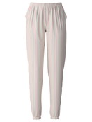 Women - Pyjama bottom with cuffs made of 100% Cotton in Turquoise, Striped, from the Favourites Botanic series by CALIDA