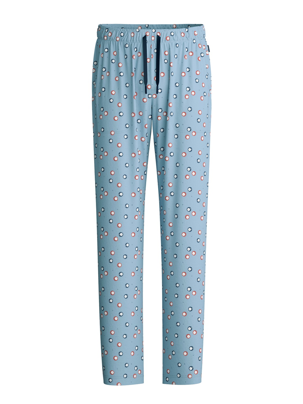 Men - Pyjama Bottoms with Side Pockets made of 100% Cotton in Blue, Patterned, from the RMX Sleep Holiday series by CALIDA