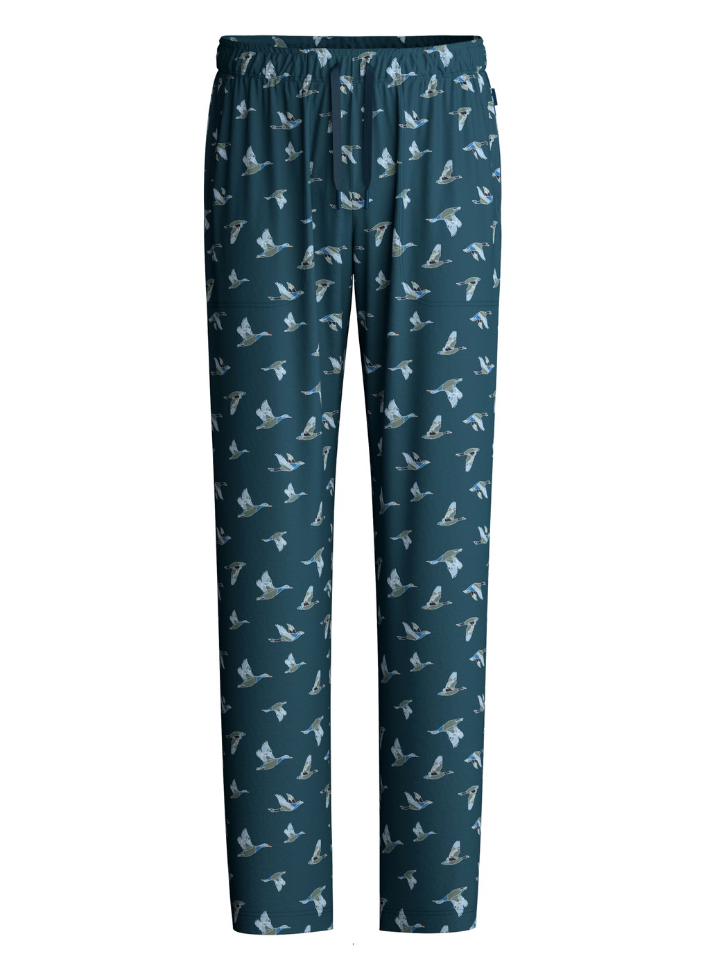 Men - Pyjama Bottoms with Side Pockets made of 100% Cotton in Green, Patterned, from the RMX Sleep Weekend series by CALIDA