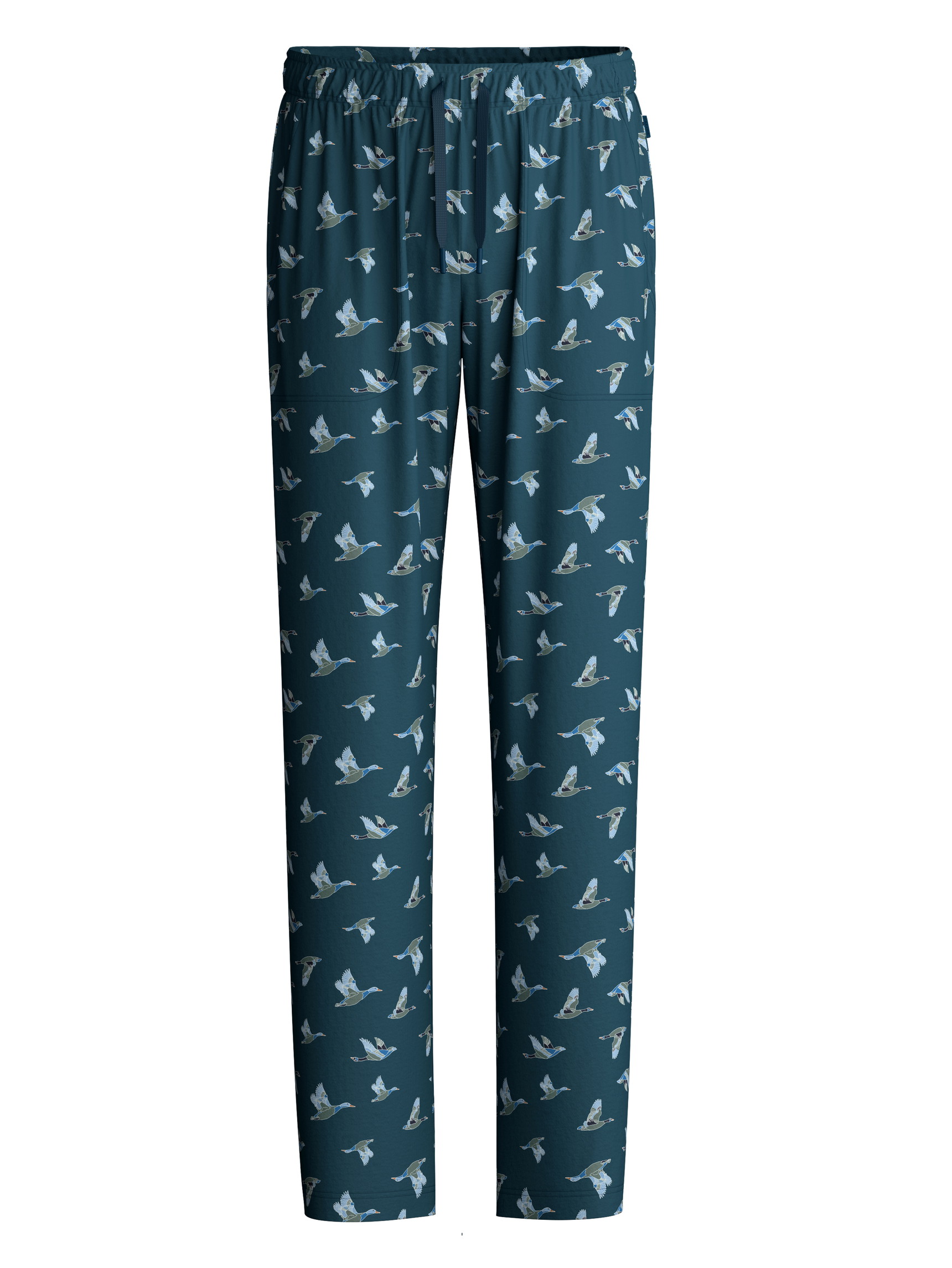 Herren - Pyjamahose mit Seitentaschen aus 100% Baumwolle in Grün, Gemustert aus Serie RMX Sleep Weekend von CALIDA