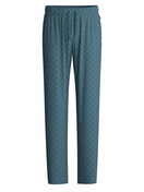 Men - Pyjama Bottoms with Side Pockets made of 100% Cotton in Turquoise, Patterned, from the RMX Sleep Leisure series by CALIDA