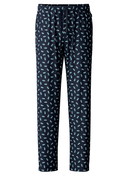 Uomo - Pantaloni da notte con tasche in 100% cotone di colore Blu, Motivo, della serie RMX Sleep Weekend di CALIDA