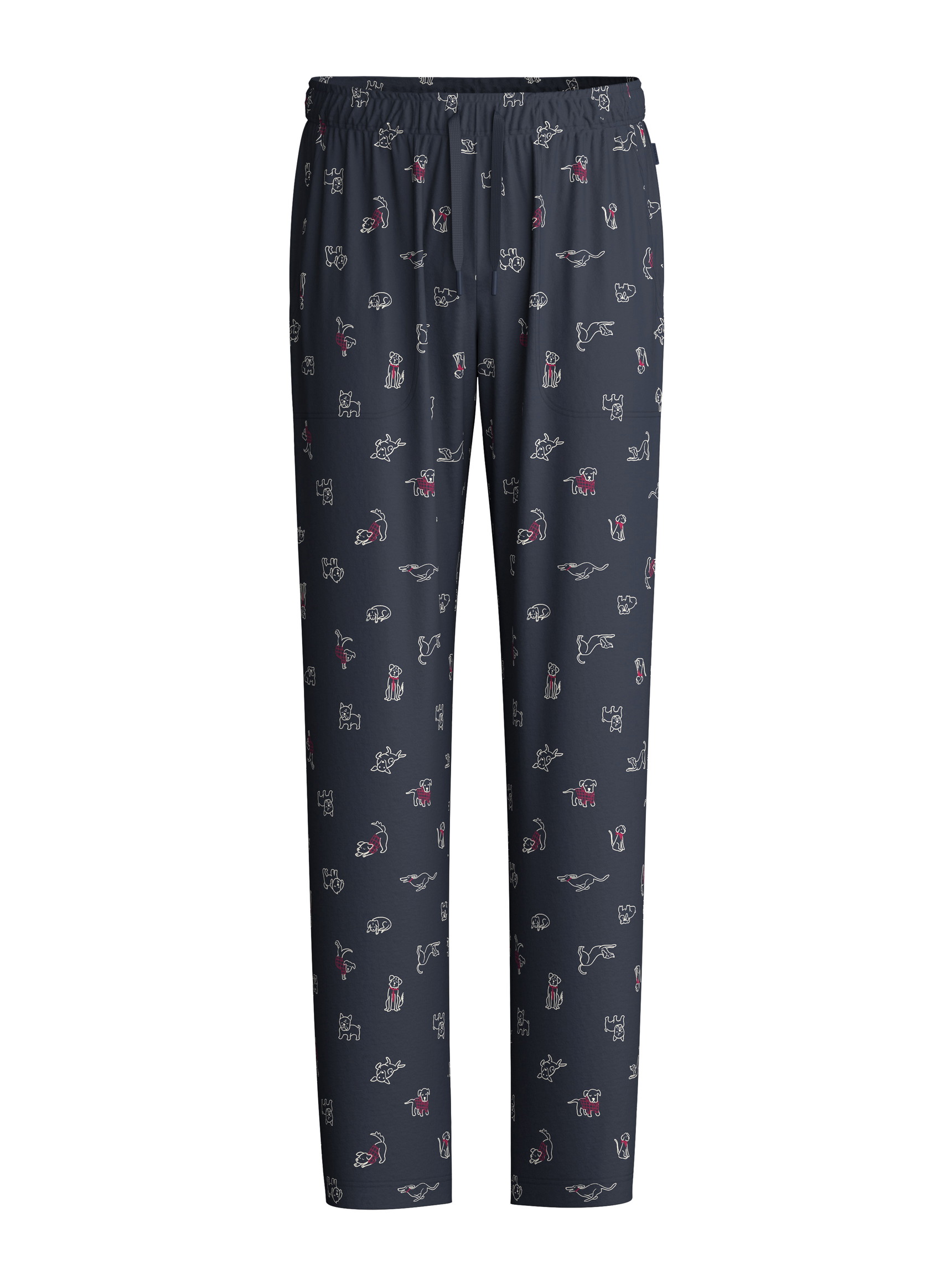 Uomo - Pantaloni da notte con tasche in 100% cotone di colore Blu, Modello, della serie Family & Friends di CALIDA