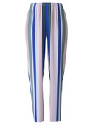 Donna - Pantaloni pigiama in 100% cotone di colore Turchese, A righe, della serie Favourites Coast di CALIDA