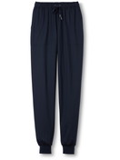 Herren - Pants mit Bündchen aus 100% Baumwolle in Blau, Einfarbig aus Serie Remix Basic Sleep von CALIDA