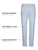 Damen - Pyjamahose mit Seitentaschen aus Lyocell in Blau, Einfarbig aus Serie DSW Cooling von CALIDA