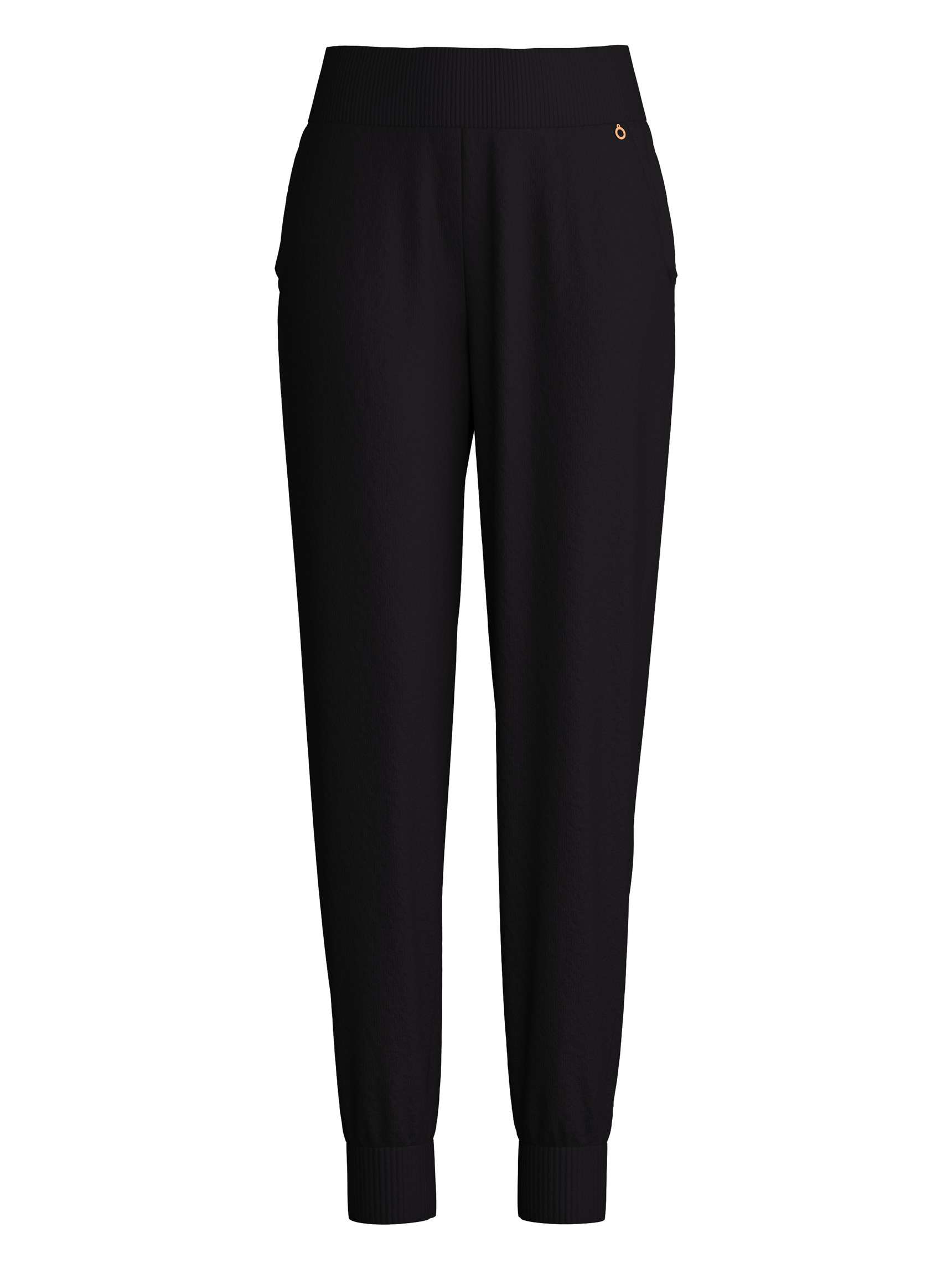 Femme - Pantalon en laine mérinos en Laine de couleur Noir, Unicolore, de la série The Cosy Collection de CALIDA