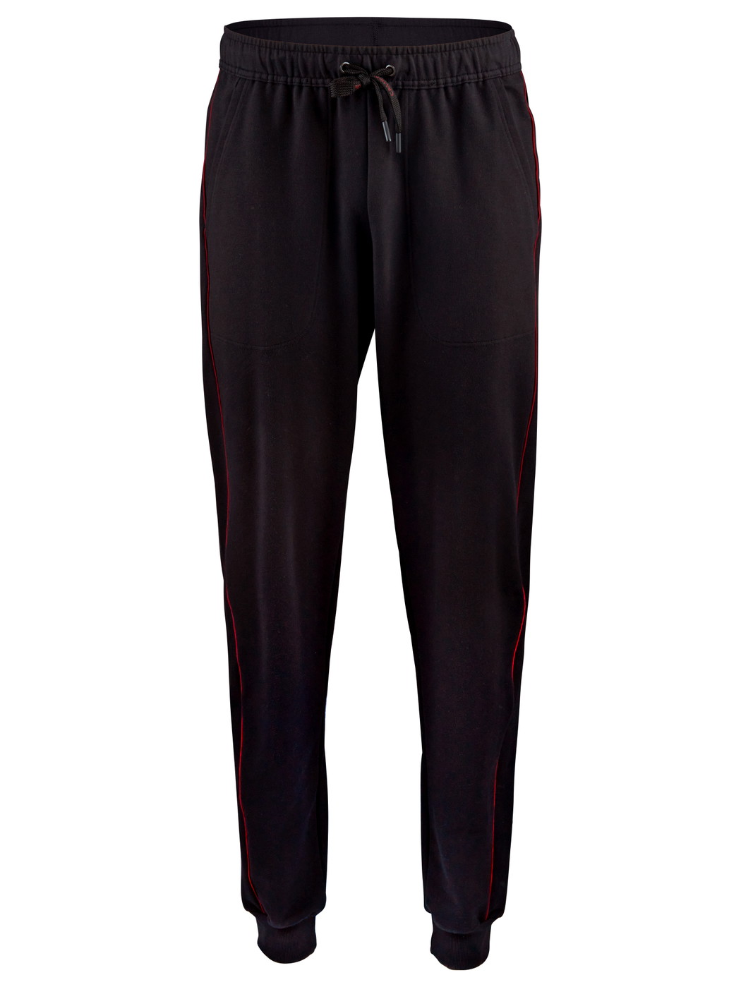 Men - Sweatpants made of Cotton in Black, Unicoloured, from the Remix Basic Lounge series by CALIDA