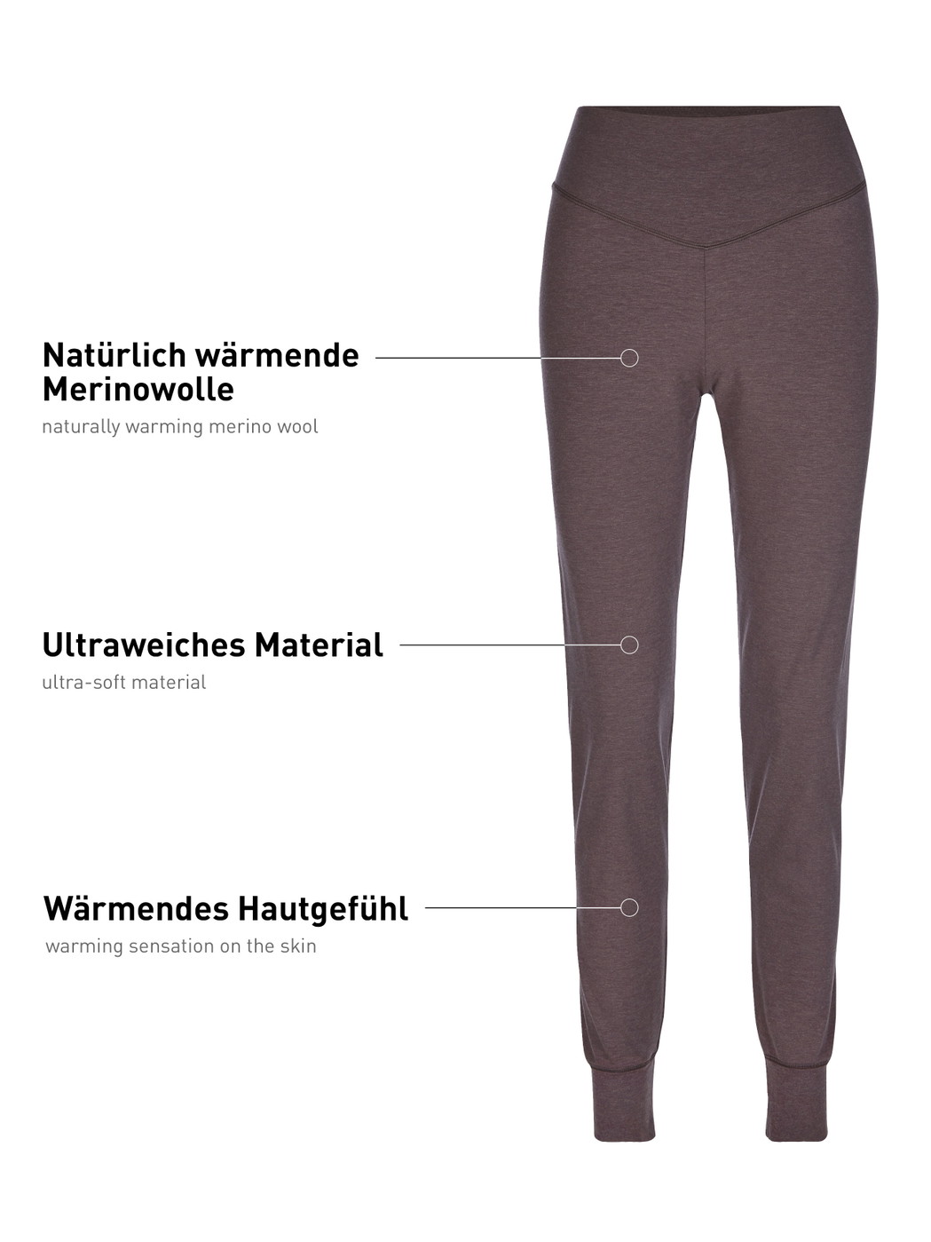 Damen - Pyjamahose mit Bündchen aus Lyocell in Violett, Einfarbig aus Serie DSW Warming von CALIDA