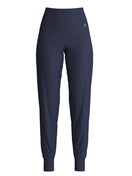 Donna - Pantaloni pigiama con polsini in Lyocell di colore Blu, Tinta unita, della serie DSW Warming di CALIDA