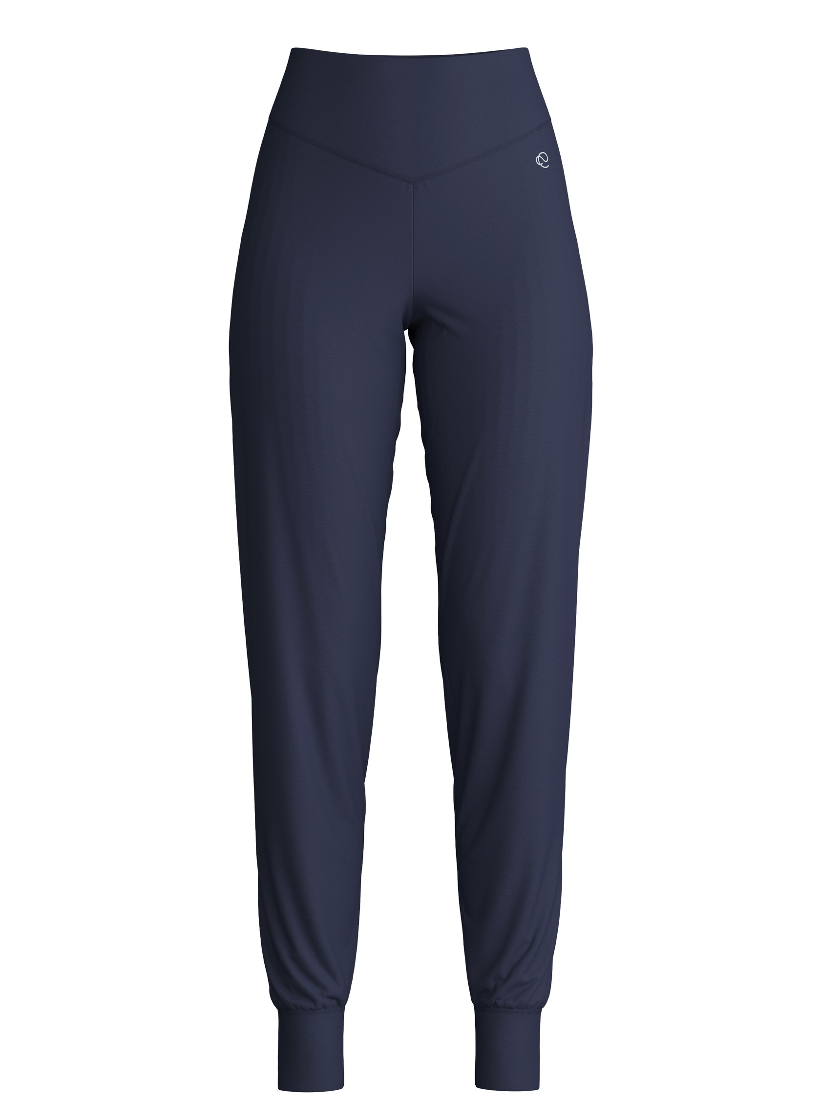 Donna - Pantaloni pigiama con polsini in Lyocell di colore Blu, Tinta unita, della serie DSW Warming di CALIDA