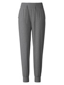 Femme - Pantalon en tricot avec bord-côte en laine mérinos en Laine de couleur Gris, Unicolore, de la série The Cosy Collection de CALIDA