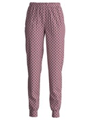 Damen - Pyjamahose mit Bündchen aus 100% Baumwolle in Rosa, Floral aus Serie Favourites Botanic von CALIDA