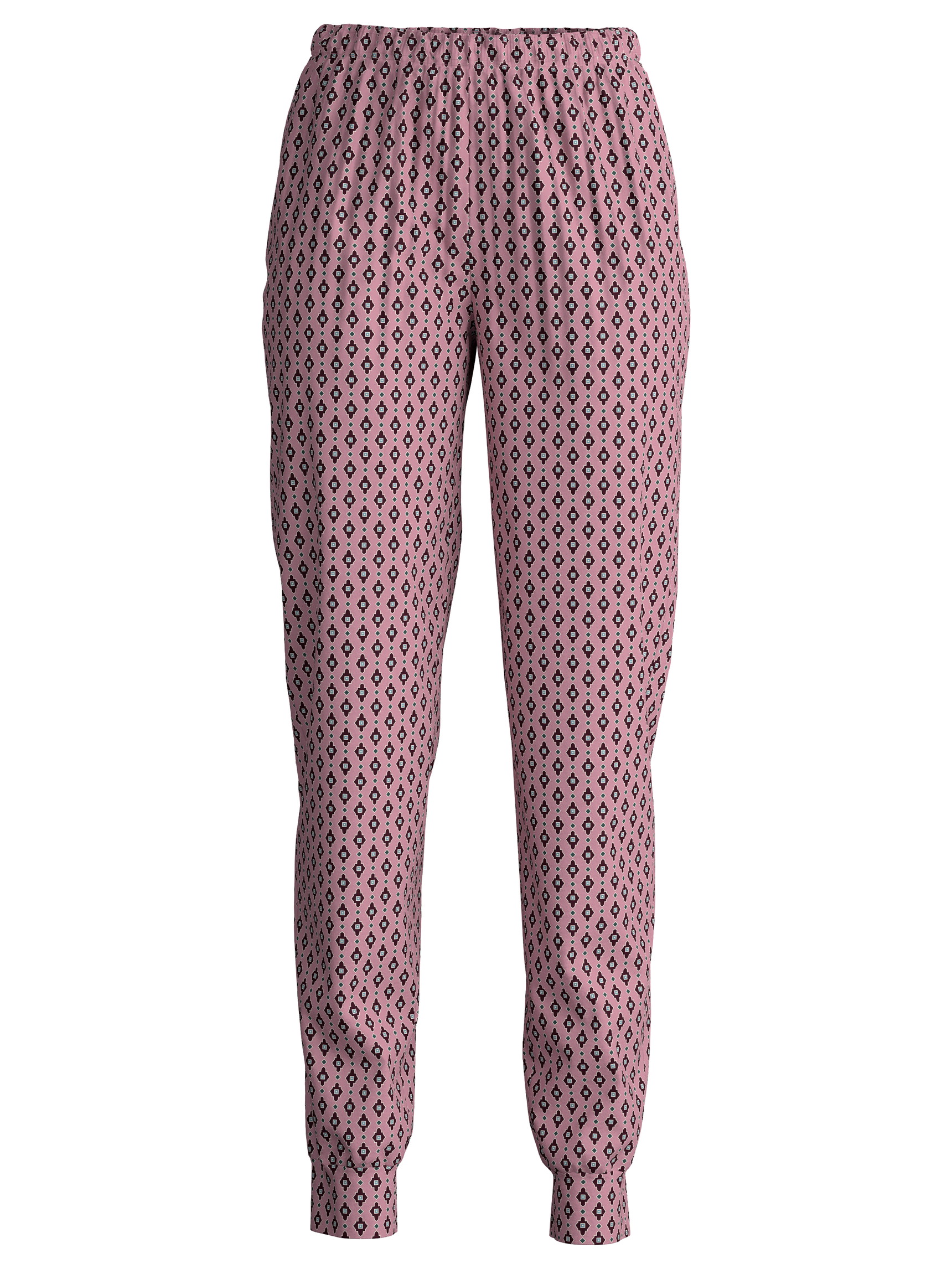 Femme - Bas de pyjama avec poignets en 100% coton de couleur Rose, Floral, de la série Favourites Botanic de CALIDA