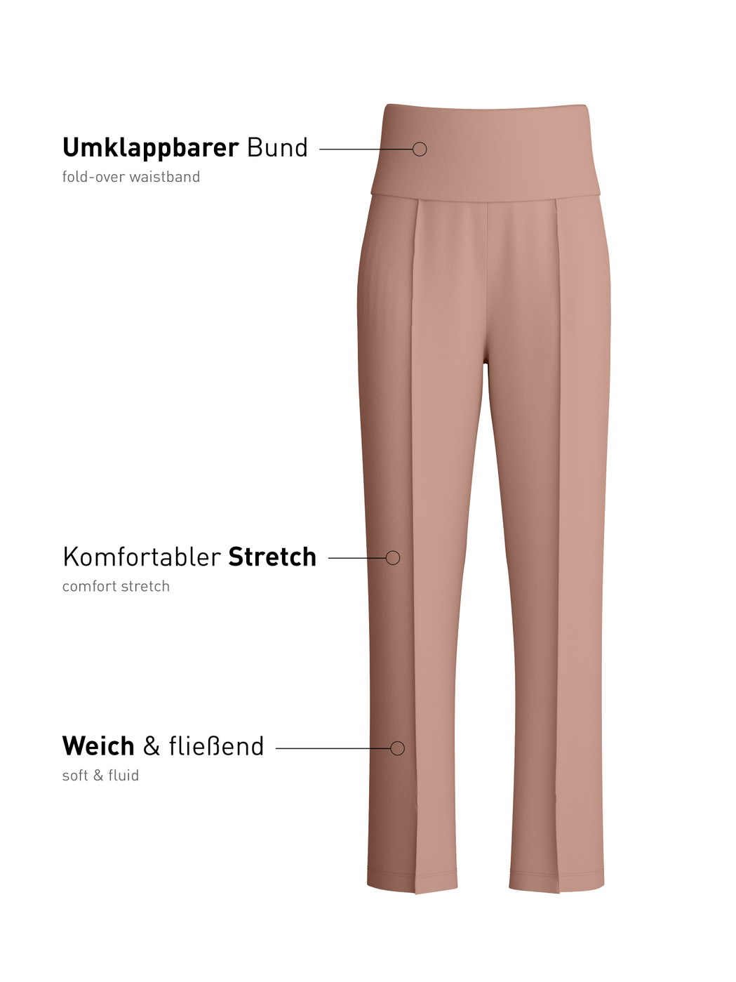 Women - Lounge Pants made of Modal in Brown, Unicoloured, from the Natural Loungewear series by CALIDA
