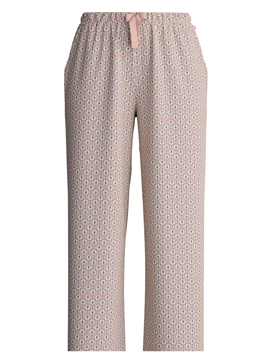 Femme - Bas de pyjama en 100% coton de couleur Vert, À motifs, de la série Favourites Arts de CALIDA