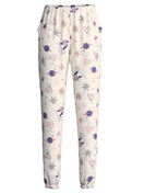 Damen - Pyjamahose mit Bündchen aus 100% Baumwolle in Beige, Gemustert aus Serie Favourites Universe von CALIDA