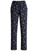 Damen - Pyjamahose mit Seitentaschen aus 100% Baumwolle in Blau, Gemustert aus Serie Favourites Holidays von CALIDA