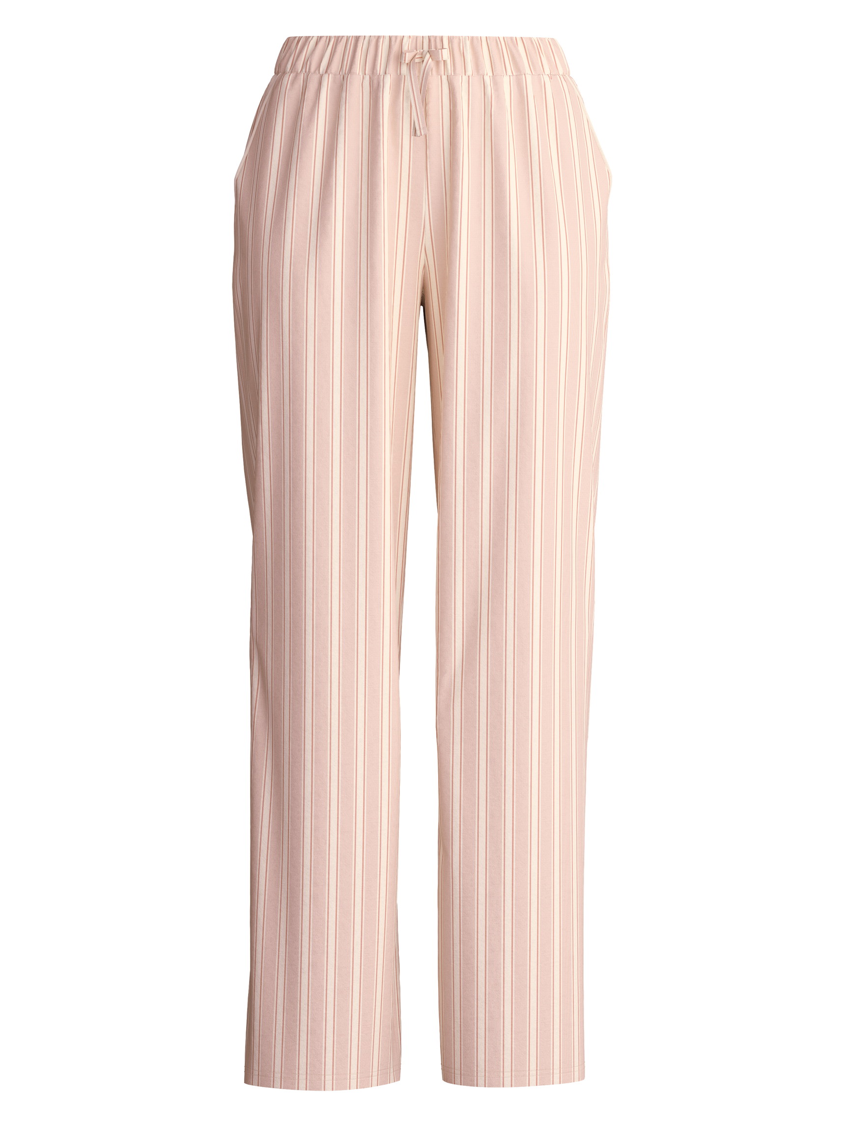 Women - Pyjama trousers with side pockets made of Cotton in Beige, Striped, from the Favourites Arts series by CALIDA